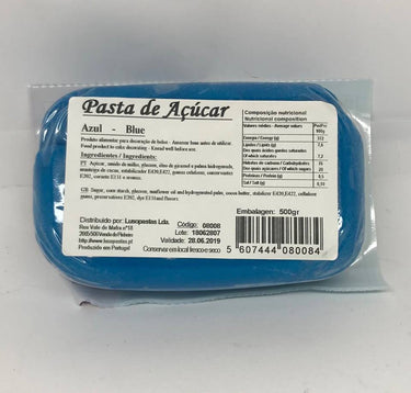 Pasta de Açúcar Azul 500gr